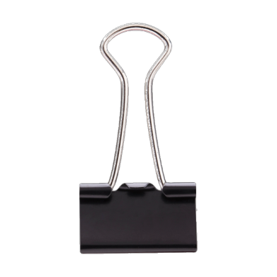 Deli E38562 Binder Clips 41mm - Black (pkt/12pc)