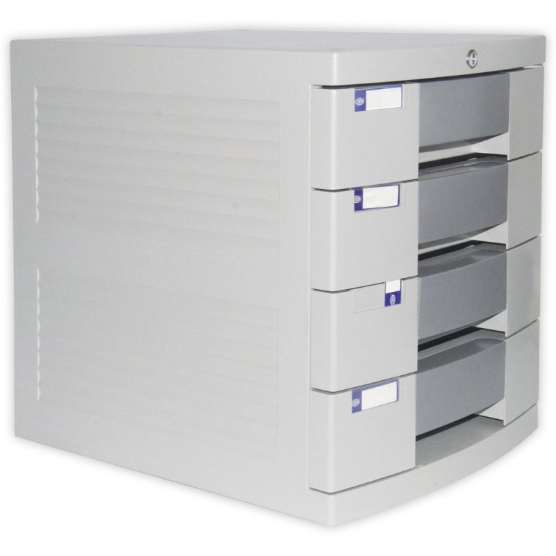 FIS File Cabinet (Plastic) with Key, 4 Drawers - FSOT2K