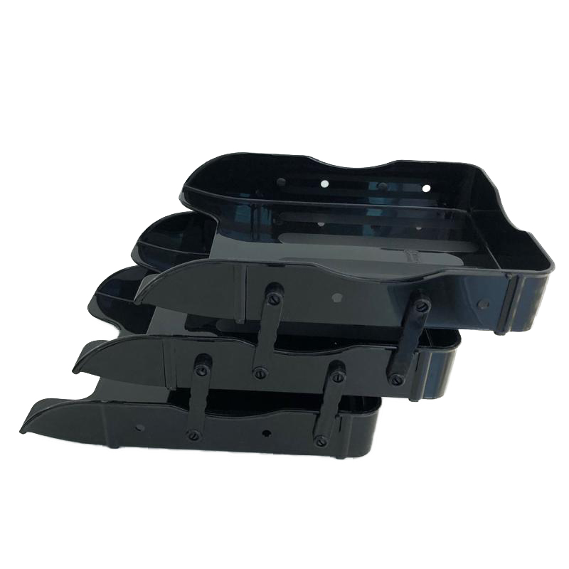 Office Genius 3-Layer Movable Plastic Tray - Black (pc)