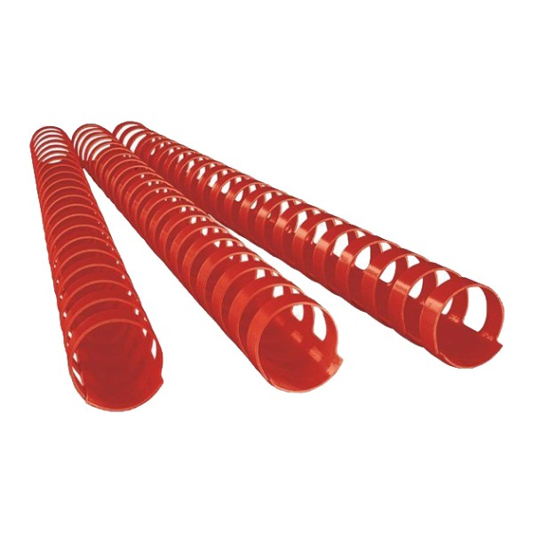 Deluxe 17812 A4 12mm Plastic Binding Comb - Red (pkt/100pcs)