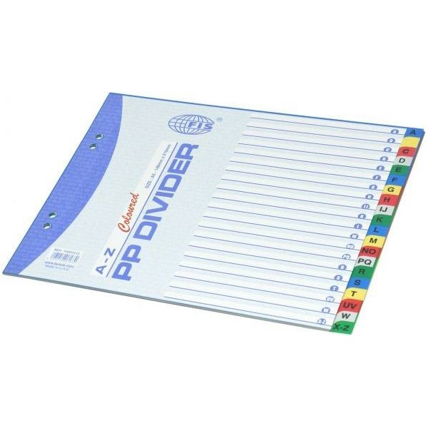 FIS Color PP Divider A-Z A5 - FSDV313 (pkt)