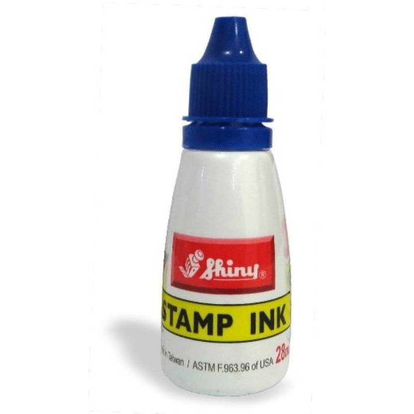 Shiny S-63 Stamp Ink Bottle 28ml - Blue (pc)