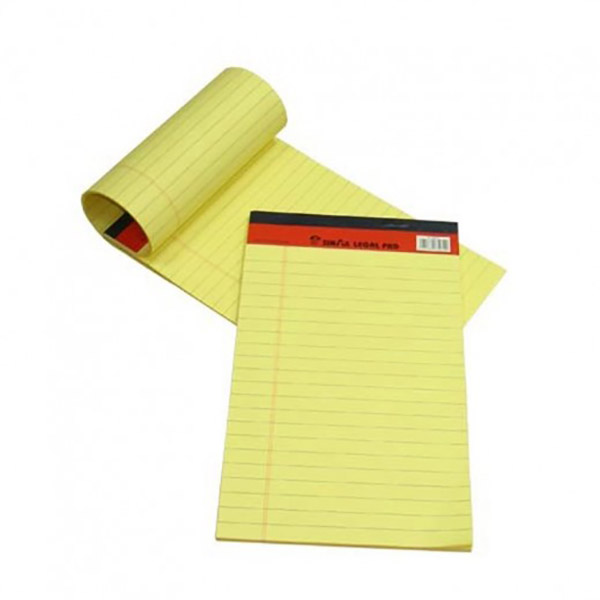 Sinarline Writing Pad 50-sheets A5 - Yellow (pc)