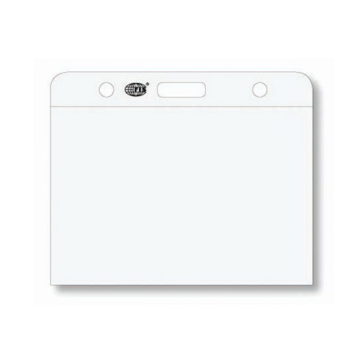 FIS Name Badge Holder 105 x 75mm FSNC105X75 - Transparent (box/50pcs)