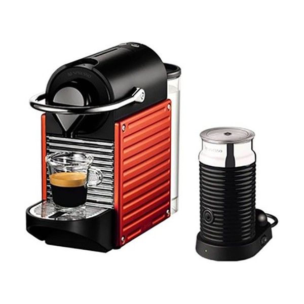 Nespresso Pixie Bundle Coffee Machine - Red