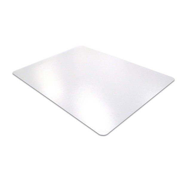 Floortex Desktex PVC Smooth Back Embossed Surface Desk Mat 43cm x 56cm FPDE1722V - Clear (pc)