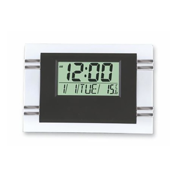 Kenko KK-6869 Desk Clock with Stand - Black/Grey (pc)