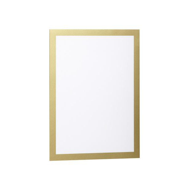 Durable DUMF4872-30 Duraframe Self-Adhesive Magnetic Frame A4 - Gold (Pkt/2pc)