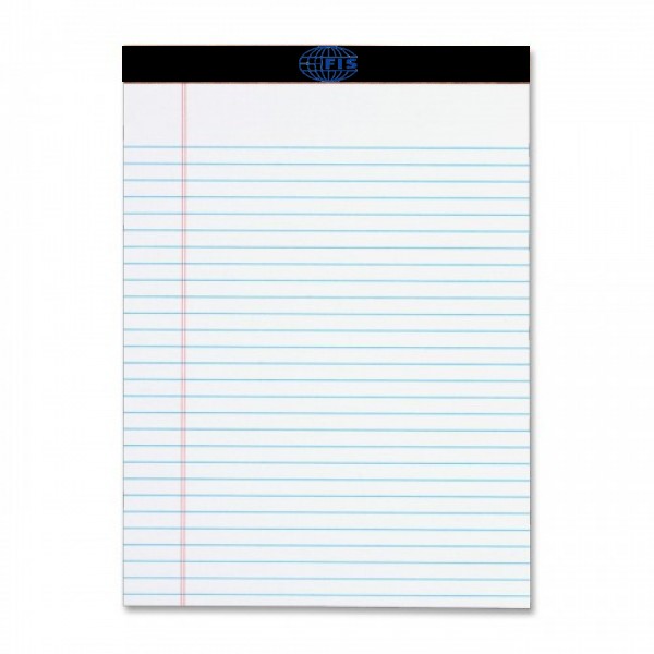 FIS FSPD50A5W A5 Writing Pad - White (pkt/12pcs)