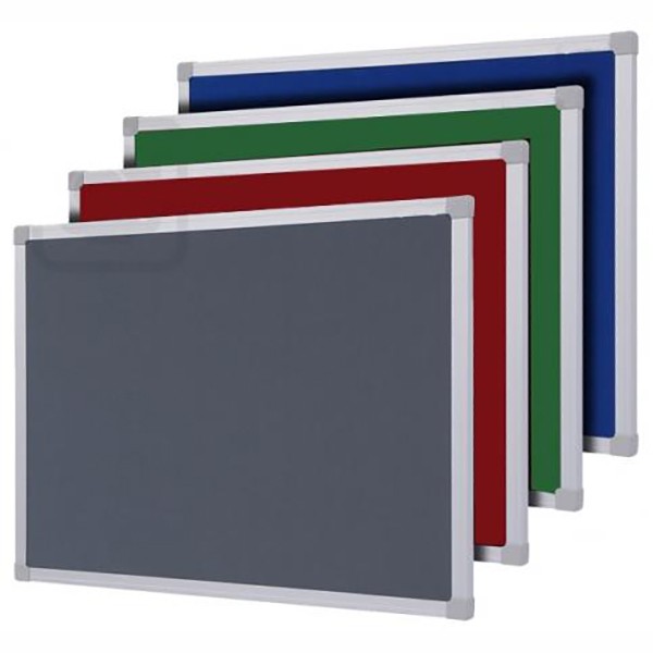 Super Deal Cork/Felt Notice Board 120 x 240cm - Grey (pc)