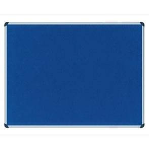 Partner Cork/Felt Notice Board 90 x 150cm - Blue (pc)