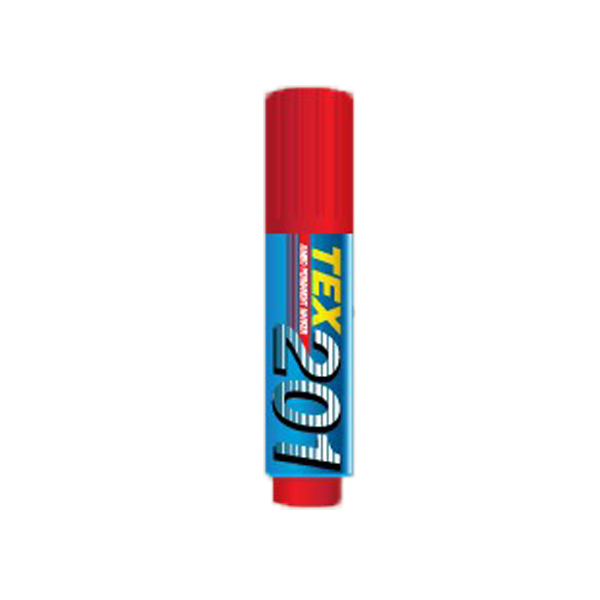 TEX 201 Jumbo Chisel Tip Permanent Marker - Red (box/12pcs)