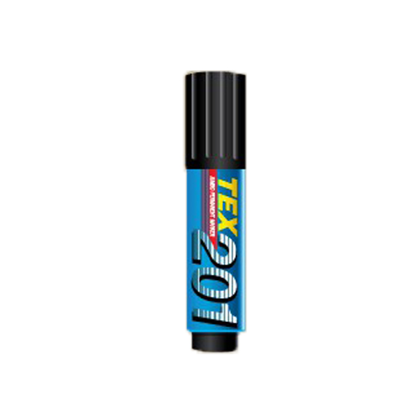 TEX 201 Jumbo Chisel Tip Permanent Marker - Black (box/12pcs)