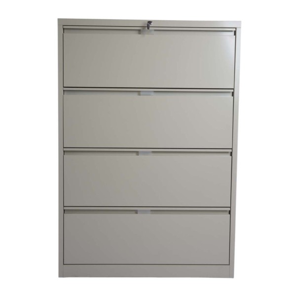 Godrej OEM 4 Drawer Lateral Steel Filing Cabinet - Beige