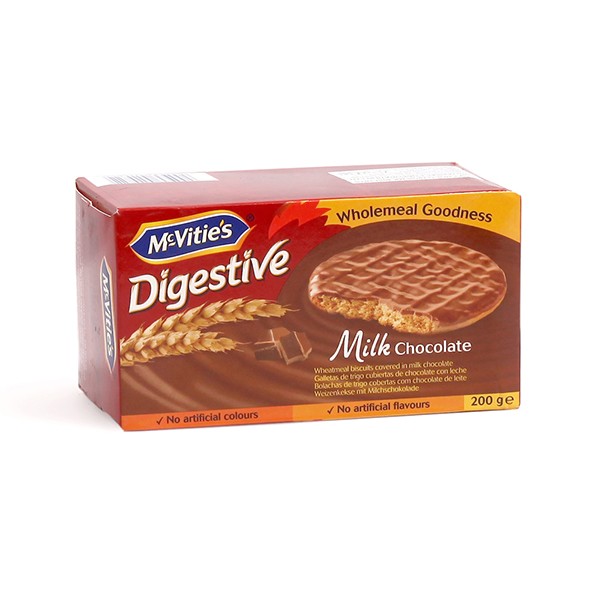 McVities Digestive Wheatmeal Milk Chocolate Biscuit - 200gm
