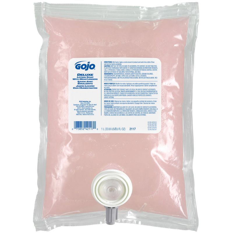 Gojo 2117-08 Deluxe Lotion Soap With Moisturizer Refill - 1000ml (pc)