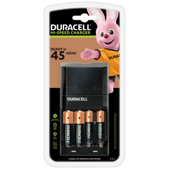 Duracell 45mins Charger with 2 AA & 2 AAA Battery (pc)