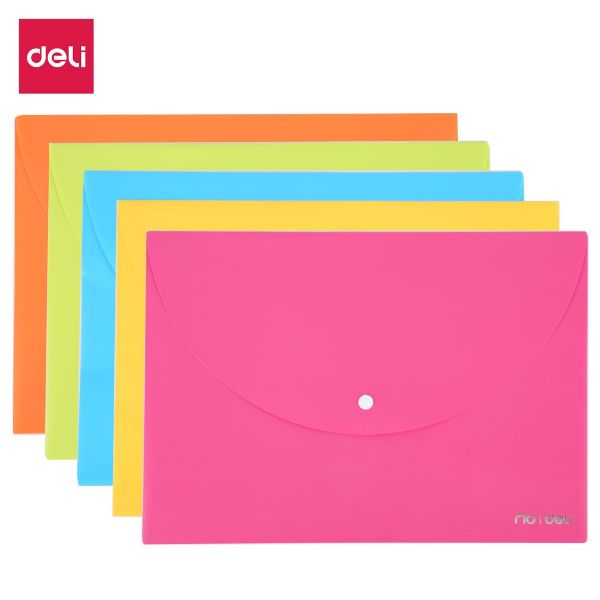 Deli E38131 Rio File Bag Snap A4 - Green (pc)