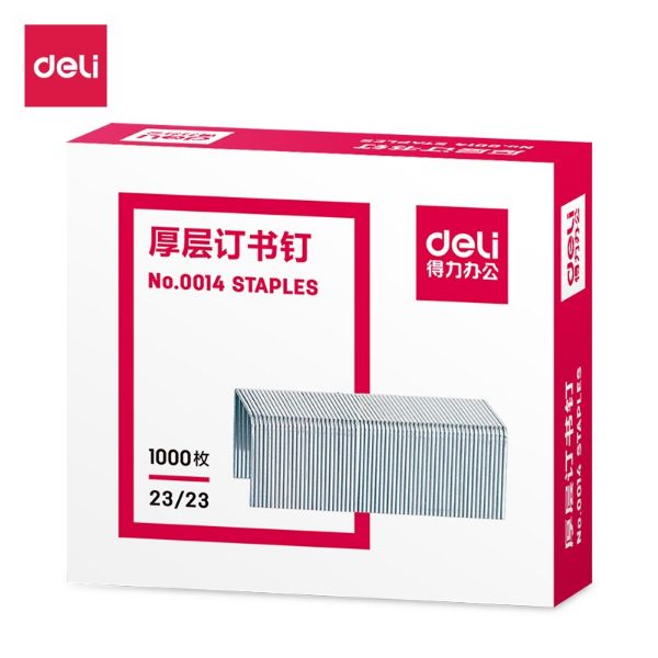 Deli 0014 Heavy Duty 23/23 Staples (Box/5x1000pc)