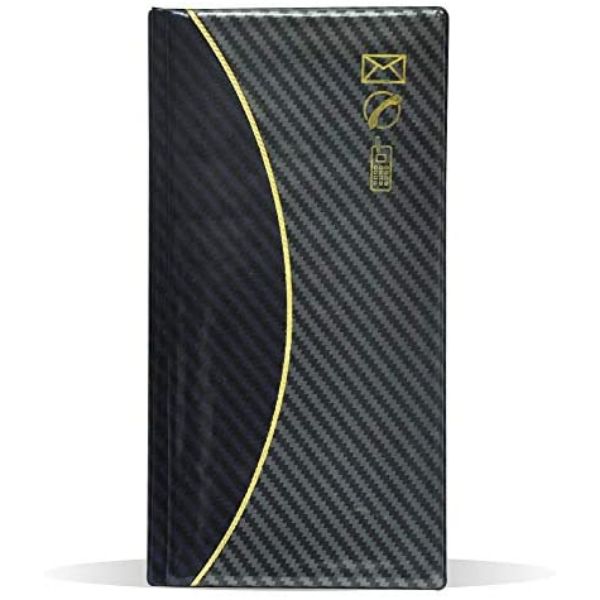 FIS Address Book English with PVC Cover with Gilding 60 Sheets 120 x 240mm - FSAD12X24EGN (pc)