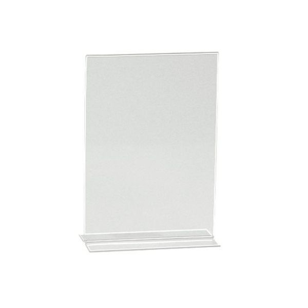 Acrylic Sign Holder T-Shape A4 210x297mm - Clear (pc)