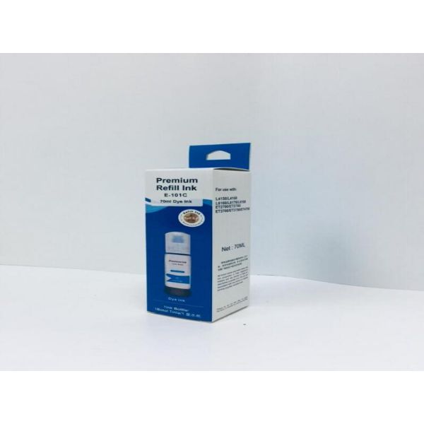Ryler Compatible EPSON 101 EcoTank70ml Refill Ink Bottle - Cyan