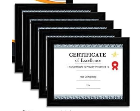 Photo Frame A4 Black 1inch Border (pc)