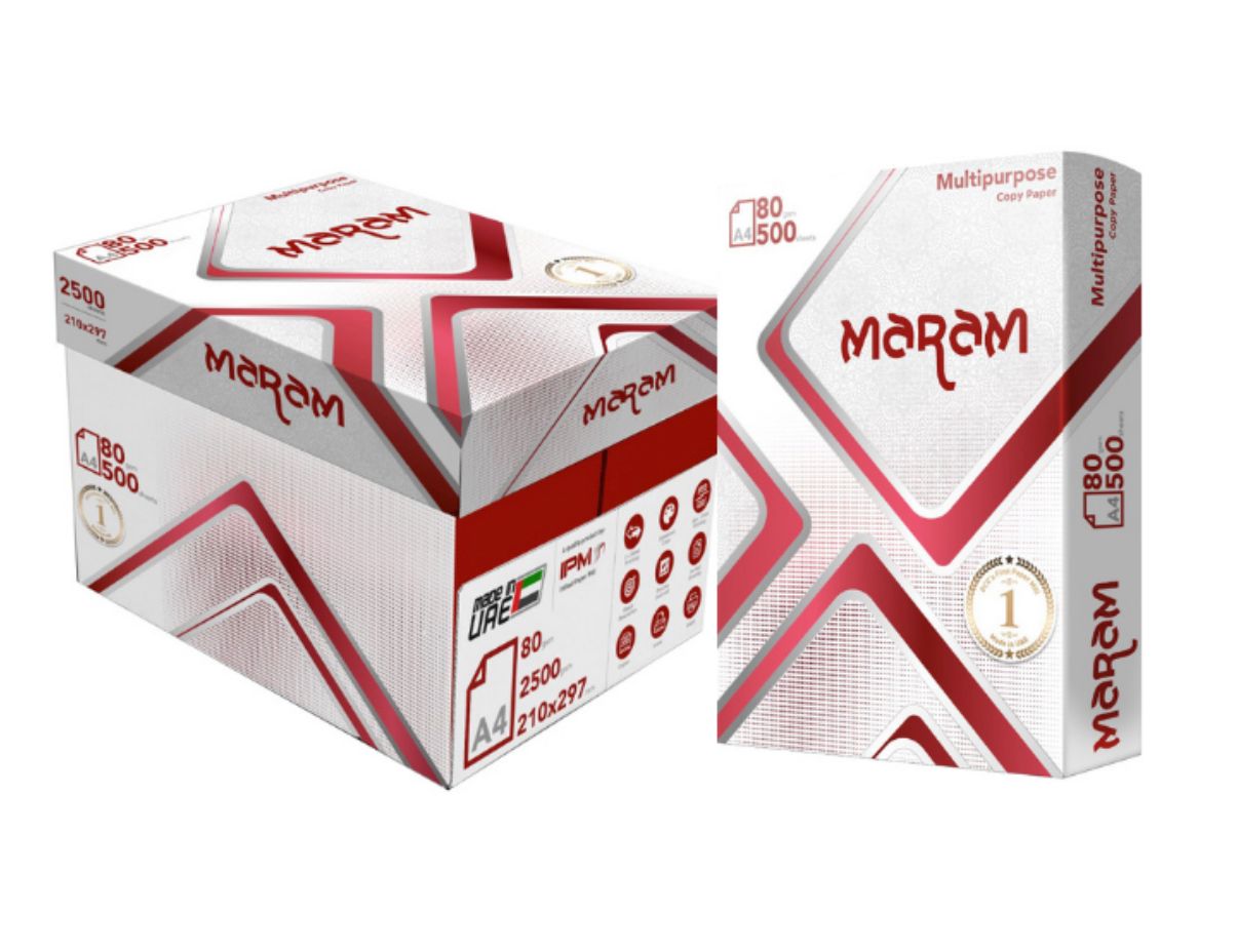 Maram A4 Photocopy Paper Red (Box/5Reams)