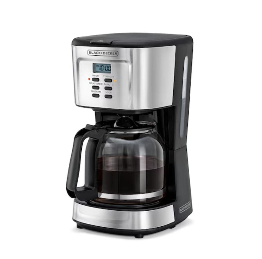 Black & Decker 900w Progammable Coffee maker 1.5 L Glass Carafe  keep warm feature for Drip Coffee & Espresso 12cupsp