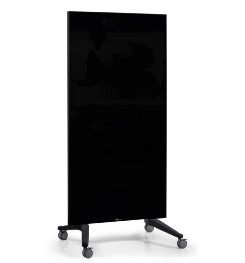 Legamaster Mobile Glassboard Black 90x175 CM