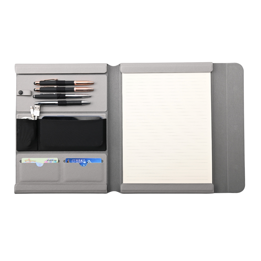 MODULAR PORTFOLIO - A4 PU Portfolio with Detachable Organizer and Magnetic Convenient