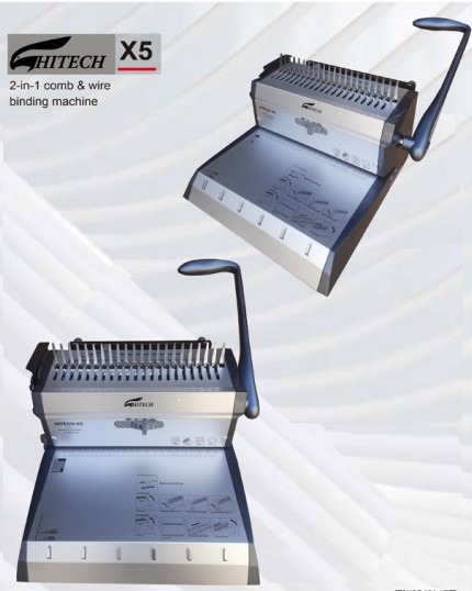 HITECH-X5-2 IN 1 Comb & Wire Binding-Machine