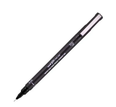 Uni Fine Line 03, PIN03-100, Black (12pcs/pack)