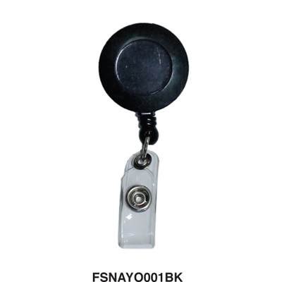 FIS Name Badge Reel 3.3 cm FSNAYO001BK - Black (pc)