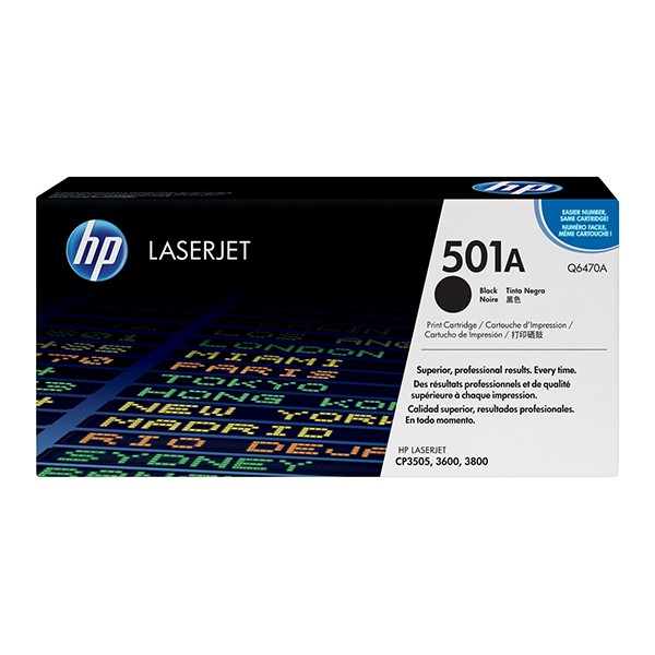 HP 501A Original Laserjet Toner Cartridge (Q6470A) - Black