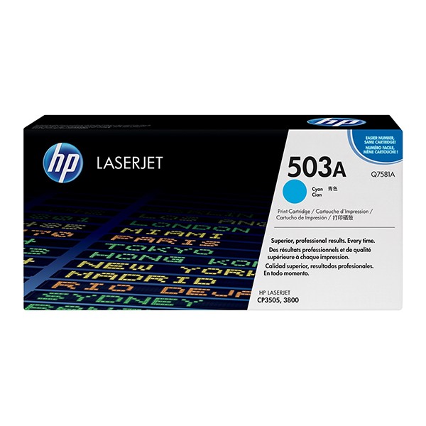 HP 503A Print Cartridge (Q7581A) - Cyan